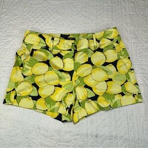 Ann Taylor Lemon Print Petite Shorts Women’s Size 4P